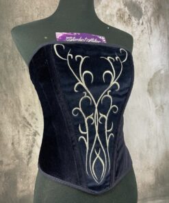 blue winter elven corset